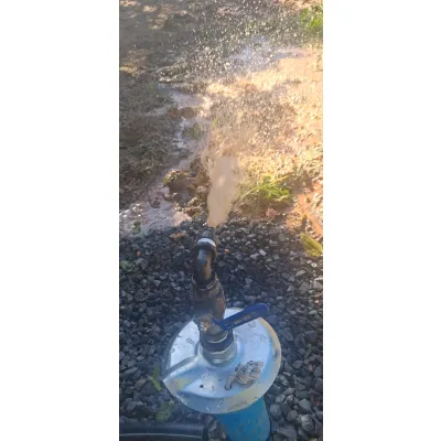 Borehole drilling full set up